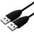USB Male to Male USB 3.0 Meter Cable- CB-U2MM30-BK Black