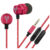 TechMate DT-EM290-RD Metal EarPhone with Mic – Red